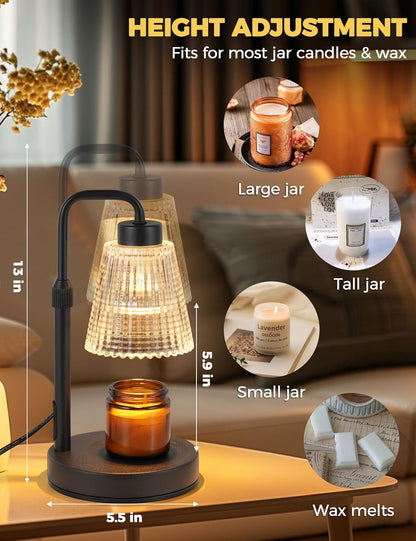 WarmGlow Adjustable Candle Warmer Lamp