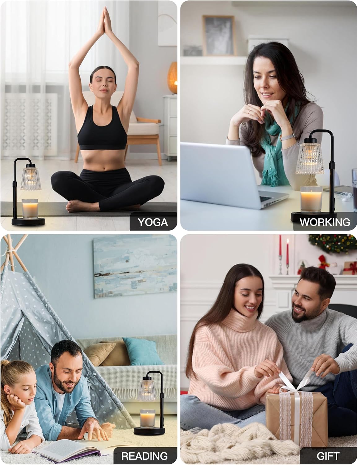 WarmGlow Adjustable Candle Warmer Lamp